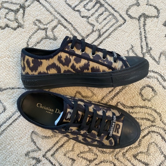 AUTHENTIC!!!! Christian Dior leopard sneakers ! Great condition!!! - Picture 13 of 15
